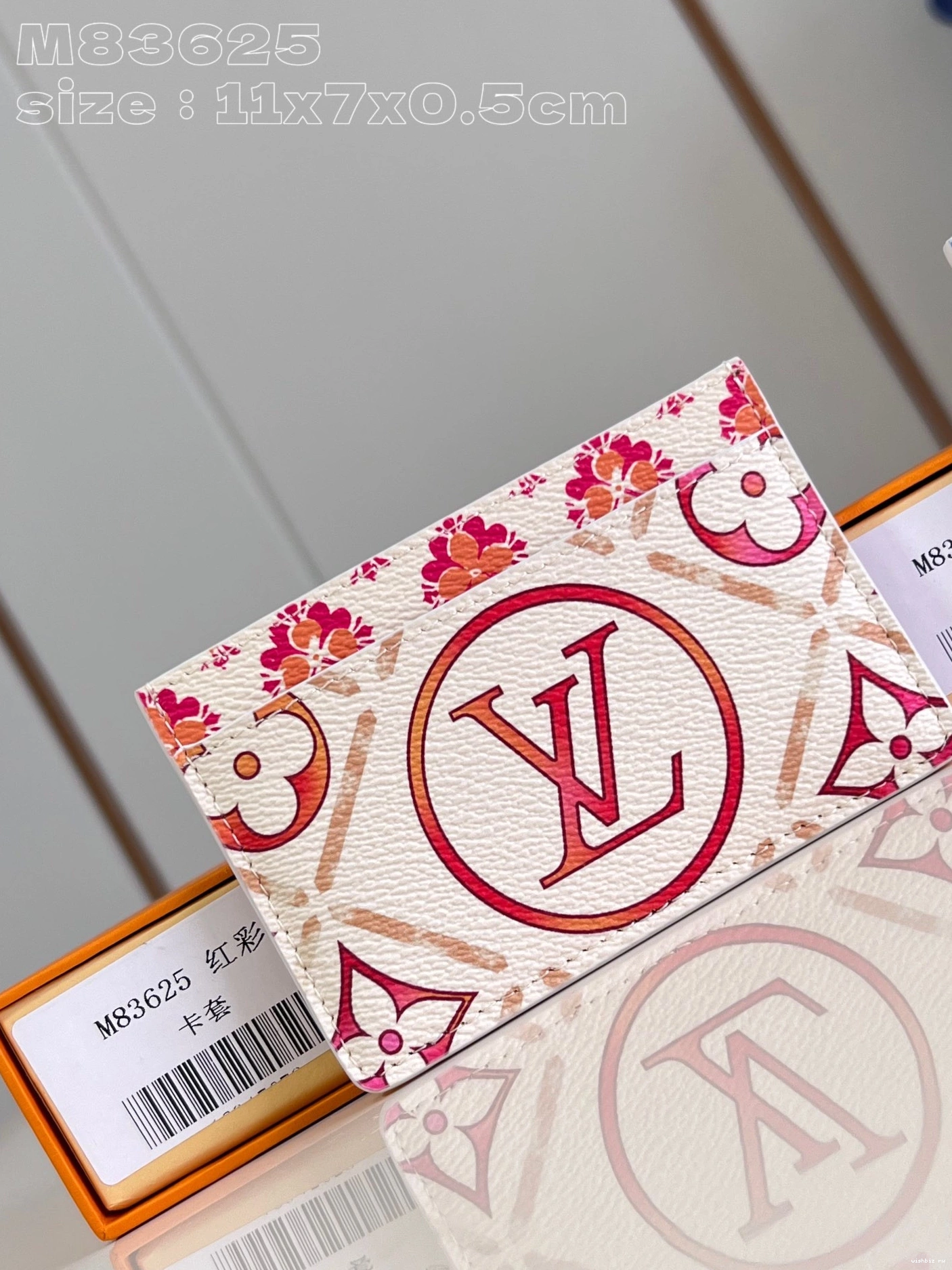 WIS LOUIS CARD HOLDER-11*7*0.5cm VUITTON 1018